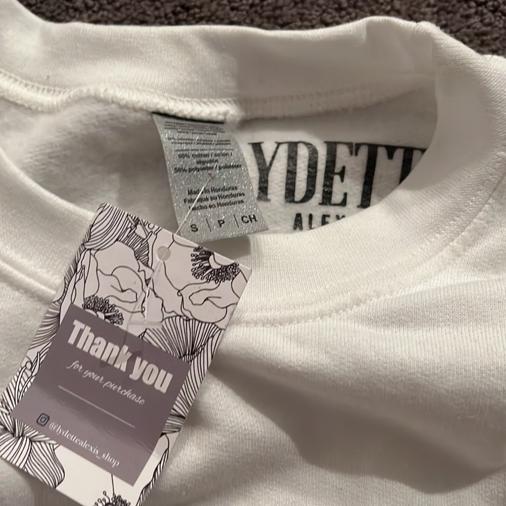 WHITE CREWNECK - Picture 3 of 3